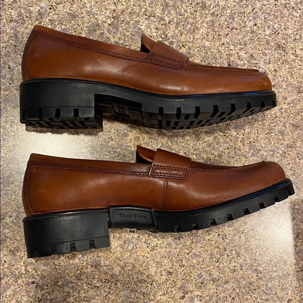 Ecco Modtray Penny Loafer Cognac EU 38 U.S. 7- 7.5 Leather (Shoes Only-No Box) - Picture 9 of 17